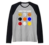 Cubos colores juegos de mesa eurogame ropa divertida regalo Camiseta Manga Raglan