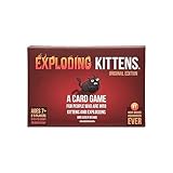 Exploding Kittens Original Edition by Exploding Kittens - Card Games for Adults Teens & Kids - Fun Family Games - A Russian Roulette Card Game, Multicolor