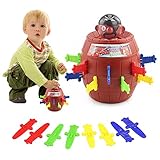 NAVESO Mini Pirata Pop-Up, Juego para Fiestas de Familias Montessori, Cubo de Juguete Pirata Divertido para Niños, Juegos de Tablero para Niños Regalo de Niños y Niñas de 3 4 5 Años