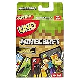 Mattel Games Juego de cartas UNO Minecraft, juego de mesa para niños + 7 años (Mattel FPD61)