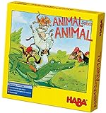 Haba ESP (3409), juego de apilamiento para 2-4 jugadores a partir de 4 años, con figuras de animales de madera, también se puede jugar en solitario