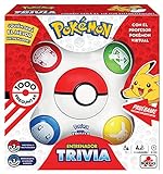 BORRAS - Pokémon Trivia. Juego de Mesa Interactivo con 1000 Preguntas, 2 Modos de Juego y 3 Niveles de dificultad. Conviértete en Entrenador Pokémon, de 1 a 4 Jugadores. Recomendado +7 años (19441)