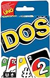 Mattel Games DOS, juego de cartas de UNO, edad recomandada 7 - 10 años (Mattel FRM36), 1 Unidad ( Paquete de 1)