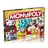 Winning Moves - Monopoly Dragon Ball Super, Juego de Mesa de las Propiedades Inmobiliarias - Versión en Español