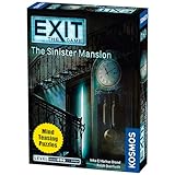 Thames & Kosmos - Exit: The Sinister Mansion - Level: 3/5 - Unique Escape Room Game - 1-4 Players - Puzzle Solving Strategy Board Games for Adults & Kids, Ages 12+ - 694036
