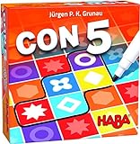 HABA - Con 5-ESP Juego de Mesa CON5, Multicolor (H305286)