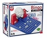 Falomir - Juego de Mesa Bingo XXL con Bombo Automático y Bolas Imborrables | Para 8 años | Multicolor | Juega en Familia o con Amigos