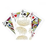 Blanco japonés cultura otoño poker jugar magia tarjeta divertido juego de mesa