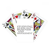Estudiando Negocios y Gestión Poker Jugando Tarjeta Mágica Divertida Juego de Mesa