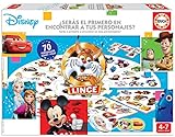 Educa - Lince edición Disney 70 Imágenes , El juego de mesa que agudiza la vista y los reflejos mientras te diviertes con la familia y amigos, pronto te convertirás en un Lince , + de 4 años (18351)