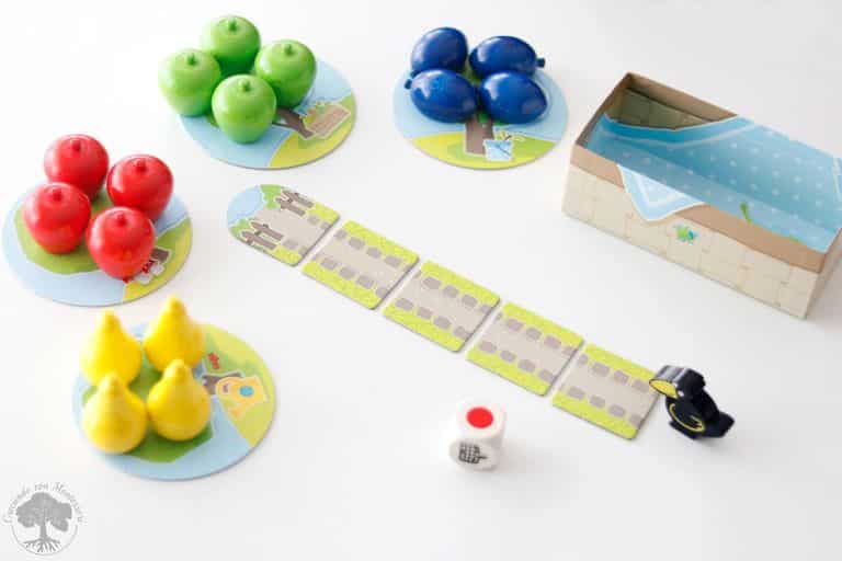 Primer frutal, juego de mesa para niños