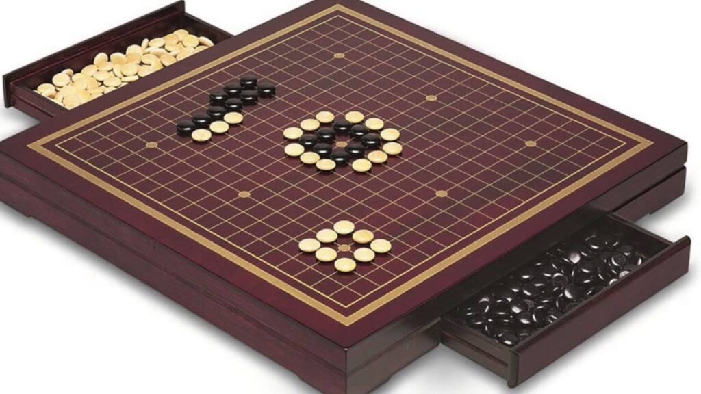 Dioche Juego de Mesa Go Juego de Juego para 2 Jugadores Tablero Plegable Magnético Weiqi Educational Games para Niños Adultos